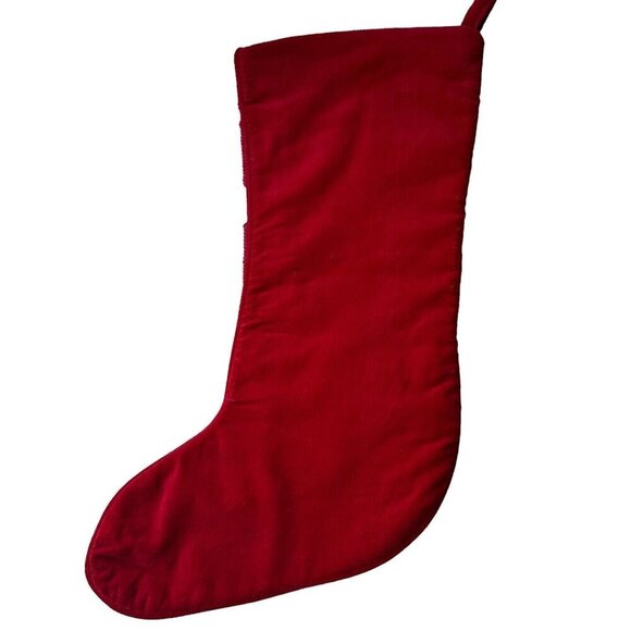 VTG 1991 100% Wool Needlepoint Embroidered Angel Cherub Stocking Christmas Décor - Picture 3 of 10